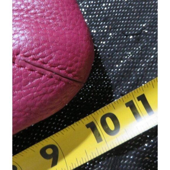 Coach Pebbled Leather Chain Duffle Convertible Crossbody Handbag in Blossom Pink - Picture 12 of 13